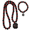 NCAA - S. Carolina Gamecocks Fan Bead Necklace and Bracelet Set-Jewelry & Accessories,College Jewelry,S. Carolina Gamecocks Jewelry-JadeMoghul Inc.