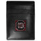 NCAA - S. Carolina Gamecocks Leather Money Clip/Cardholder Packaged in Gift Box-Wallets & Checkbook Covers,Money Clip/Cardholders,Gift Box Packaging,College Money Clip/Cardholders-JadeMoghul Inc.