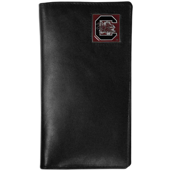 NCAA - S. Carolina Gamecocks Leather Tall Wallet-Wallets & Checkbook Covers,Tall Wallets,College Tall Wallets-JadeMoghul Inc.