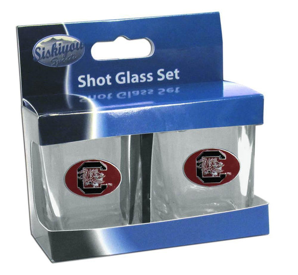 NCAA - S. Carolina Gamecocks Shot Glass Set-Beverage Ware,Shot Glasses,Shot Glass Sets,College Shot Glass Sets-JadeMoghul Inc.