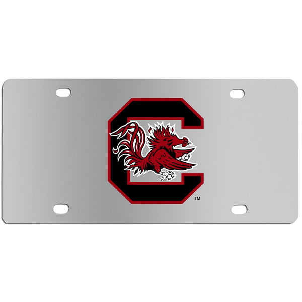 NCAA - S. Carolina Gamecocks Steel License Plate Wall Plaque-Automotive Accessories,License Plates,Steel License Plates,College Steel License Plates-JadeMoghul Inc.