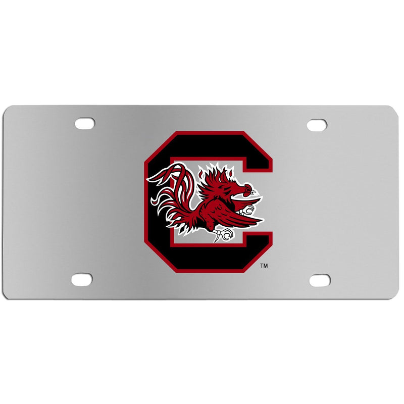 NCAA - S. Carolina Gamecocks Steel License Plate Wall Plaque-Automotive Accessories,License Plates,Steel License Plates,College Steel License Plates-JadeMoghul Inc.