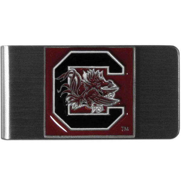 NCAA - S. Carolina Gamecocks Steel Money Clip-Wallets & Checkbook Covers,Money Clips,Steel Money Clips,College Steel Money Clips-JadeMoghul Inc.