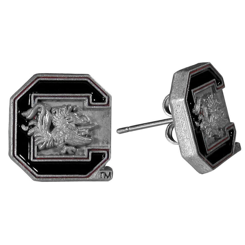 NCAA - S. Carolina Gamecocks Stud Earrings-Jewelry & Accessories,Earrings,Stud Earrings,College Stud Earrings-JadeMoghul Inc.
