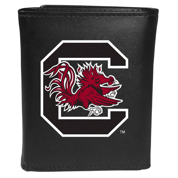 NCAA - S. Carolina Gamecocks Tri-fold Wallet Large Logo-Wallets & Checkbook Covers,College Wallets,S. Carolina Gamecocks Wallets-JadeMoghul Inc.