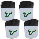 NCAA - S. Florida Bulls Chip Clip Magnet with Bottle Opener, 4 pack-Other Cool Stuff,College Other Cool Stuff,S. Florida Bulls Other Cool Stuff-JadeMoghul Inc.