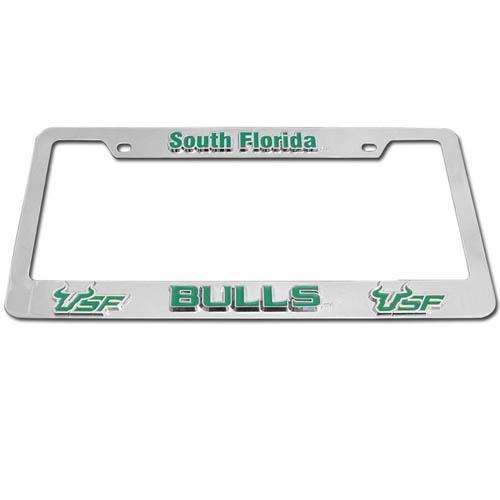 NCAA - S. Florida Bulls Deluxe Tag Frame-Automotive Accessories,Tag Frames,Deluxe Tag Frames,College Deluxe Tag Frames-JadeMoghul Inc.