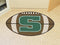 Cheap Rugs For Sale NCAA Slippery Rock Football Ball Rug 20.5"x32.5"