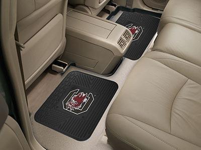 Rubber Floor Mats NCAA South Carolina 2-pc Utility Car Mat 14"x17"