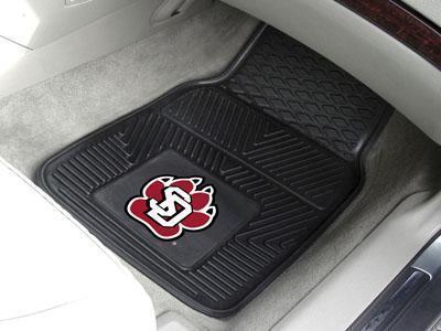 Car Floor Mats NCAA South Dakota 2-pc Vinyl Front Car Mats 17"x27"