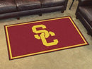 4x6 Rug NCAA Southern California 4'x6' Plush Rug