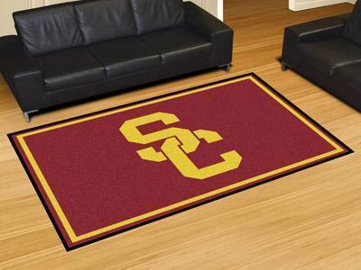 5x8 Rug NCAA Southern California 5'x8' Plush Rug