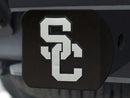 Trailer Hitch Covers NCAA Southern California Black Hitch Cover 4 1/2"x3 3/8"
