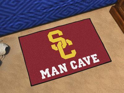 Indoor Outdoor Rugs NCAA Southern California Man Cave Starter Rug 19"x30"