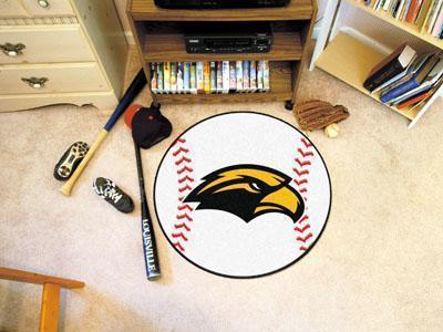 Round Rugs NCAA Southern Miss Baseball Mat 27" diameter