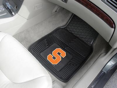 Custom Car Mats NCAA Syracuse 2-pc Vinyl Front Car Mats 17"x27"