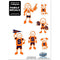 NCAA - Syracuse Orange Family Decal Set Small-Automotive Accessories,Decals,Family Character Decals,Small Family Decals,College Small Family Decals-JadeMoghul Inc.