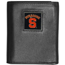 NCAA - Syracuse Orange Leather Tri-fold Wallet-Wallets & Checkbook Covers,Tri-fold Wallets,Tri-fold Wallets,College Tri-fold Wallets-JadeMoghul Inc.