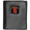 NCAA - Syracuse Orange Leather Tri-fold Wallet-Wallets & Checkbook Covers,Tri-fold Wallets,Tri-fold Wallets,College Tri-fold Wallets-JadeMoghul Inc.