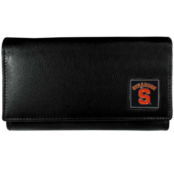 NCAA - Syracuse Orange Leather Women's Wallet-Wallets & Checkbook Covers,Women's Wallets,College Women's Wallets-JadeMoghul Inc.
