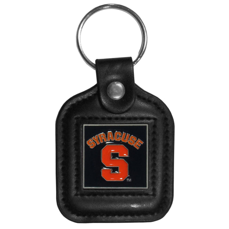 NCAA - Syracuse Orange Square Leatherette Key Chain-Key Chains,Leatherette Key Chains,College Leatherette Key Chains-JadeMoghul Inc.