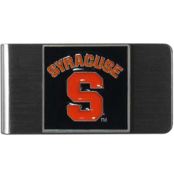 NCAA - Syracuse Orange Steel Money Clip-Wallets & Checkbook Covers,Money Clips,Steel Money Clips,College Steel Money Clips-JadeMoghul Inc.
