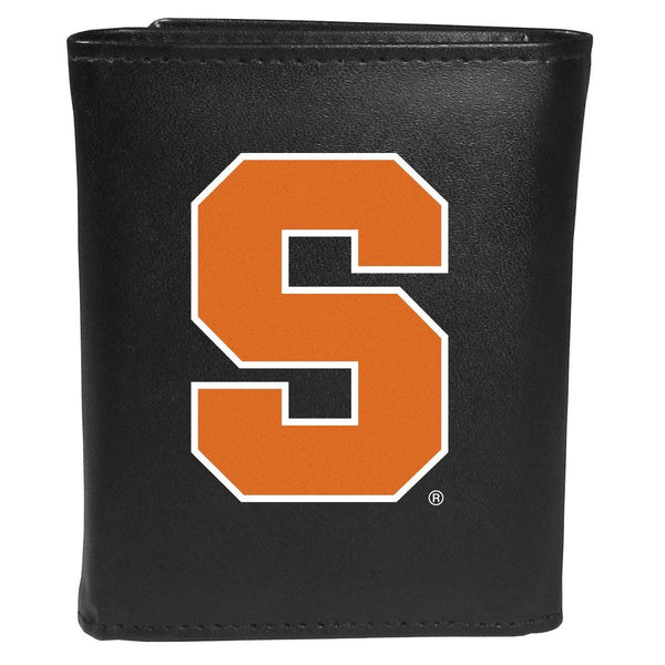 NCAA - Syracuse Orange Tri-fold Wallet Large Logo-Wallets & Checkbook Covers,College Wallets,Syracuse Orange Wallets-JadeMoghul Inc.