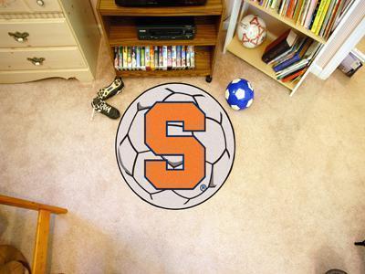 Round Entry Rugs NCAA Syracuse Soccer Ball 27" diameter