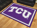 8x10 Rug NCAA TCU 8'x10' Plush Rug