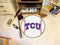 Round Rugs NCAA TCU Baseball Mat 27" diameter