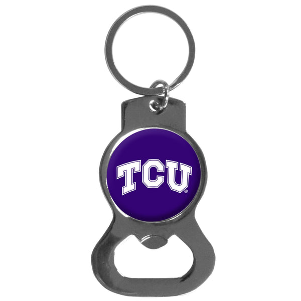 NCAA - TCU Horned Frogs Bottle Opener Key Chain-Key Chains,College Key Chains,College Bottle Opener Key Chains-JadeMoghul Inc.