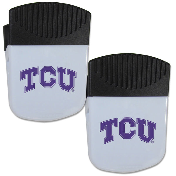 NCAA - TCU Horned Frogs Chip Clip Magnet with Bottle Opener, 2 pack-Other Cool Stuff,College Other Cool Stuff,TCU Horned Frogs Other Cool Stuff-JadeMoghul Inc.