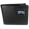 NCAA - TCU Horned Frogs Leather Bi-fold Wallet Packaged in Gift Box-Wallets & Checkbook Covers,Bi-fold Wallets,Gift Box Packaging,College Bi-fold Wallets-JadeMoghul Inc.
