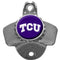 NCAA - TCU Horned Frogs Wall Mounted Bottle Opener-Tailgating & BBQ Accessories,College Tailgating Accessories,College Wall Mount Bottle Openers-JadeMoghul Inc.