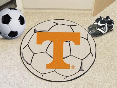 Round Entry Rugs NCAA Tennessee Soccer Ball 27" diameter