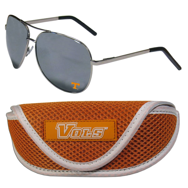 NCAA - Tennessee Volunteers Aviator Sunglasses and Sports Case-Sunglasses, Eyewear & Accessories,Sunglass & Accessory Sets,Aviator Sunglasses & Sport Case,College Aviator Sunglasses Sunglasses & Sport Case-JadeMoghul Inc.