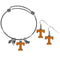 NCAA - Tennessee Volunteers Dangle Earrings and Charm Bangle Bracelet Set-Jewelry & Accessories,College Jewelry,Tennessee Volunteers Jewelry-JadeMoghul Inc.