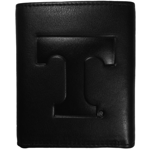 NCAA - Tennessee Volunteers Embossed Leather Tri-fold Wallet-Wallets & Checkbook Covers,College Wallets,College Tri-fold Wallets,Leather Tri-fold Wallets-JadeMoghul Inc.