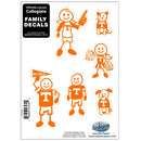 NCAA - Tennessee Volunteers Family Decal Set Small-Automotive Accessories,Decals,Family Character Decals,Small Family Decals,College Small Family Decals-JadeMoghul Inc.