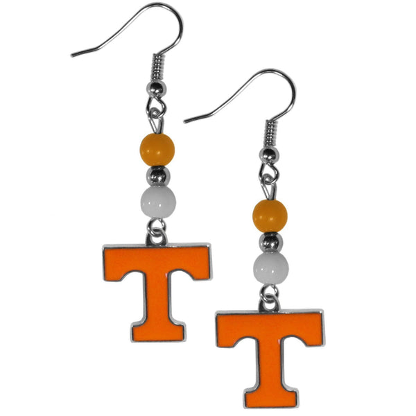 NCAA - Tennessee Volunteers Fan Bead Dangle Earrings-Jewelry & Accessories,Earrings,Fan Bead Earrings,College Fan Bead Earrings-JadeMoghul Inc.