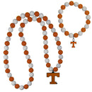 NCAA - Tennessee Volunteers Fan Bead Necklace and Bracelet Set-Jewelry & Accessories,College Jewelry,Tennessee Volunteers Jewelry-JadeMoghul Inc.