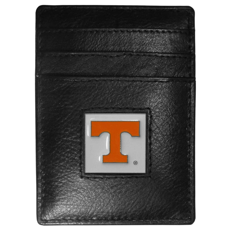 NCAA - Tennessee Volunteers Leather Money Clip/Cardholder Packaged in Gift Box-Wallets & Checkbook Covers,Money Clip/Cardholders,Gift Box Packaging,College Money Clip/Cardholders-JadeMoghul Inc.