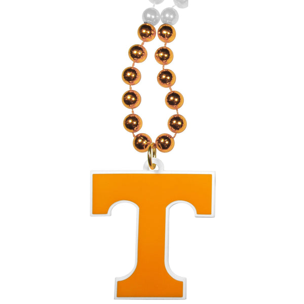 NCAA - Tennessee Volunteers Mardi Gras Bead Necklaces-Jewelry & Accessories,Necklaces,Mardi Gras Bead Necklace,College Mardi Gras Bead Necklace-JadeMoghul Inc.