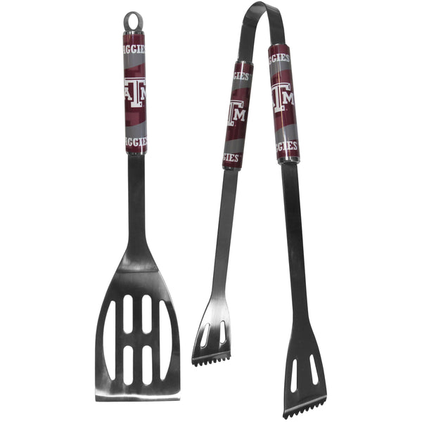 NCAA - Texas A & M Aggies 2 pc Steel BBQ Tool Set-Tailgating & BBQ Accessories,BBQ Tools,2 pc Steel Tool Set,College 2 pc Steel Tool Set-JadeMoghul Inc.