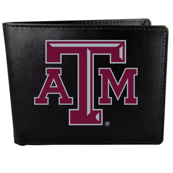 NCAA - Texas A & M Aggies Bi-fold Wallet Large Logo-Wallets & Checkbook Covers,College Wallets,Texas A & M Aggies Wallets-JadeMoghul Inc.