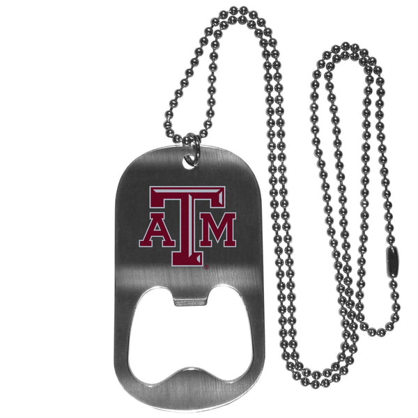 NCAA - Texas A & M Aggies Bottle Opener Tag Necklace-Jewelry & Accessories,College Jewelry,Texas A & M Aggies Jewelry-JadeMoghul Inc.