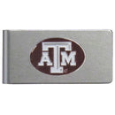 NCAA - Texas A & M Aggies Brushed Metal Money Clip-Wallets & Checkbook Covers,Money Clips,Brushed Money Clips,College Brushed Money Clips-JadeMoghul Inc.