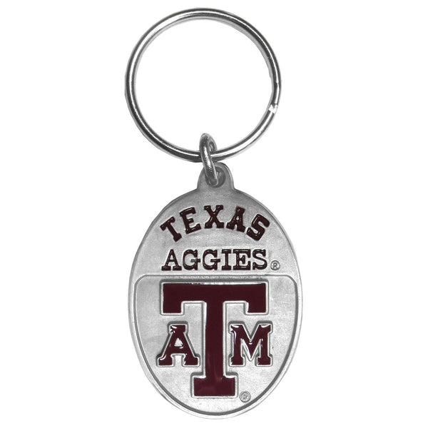 NCAA - Texas A & M Aggies Carved Metal Key Chain-Key Chains,Scultped Metal Key Chains,College Scultped Metal Key Chains-JadeMoghul Inc.