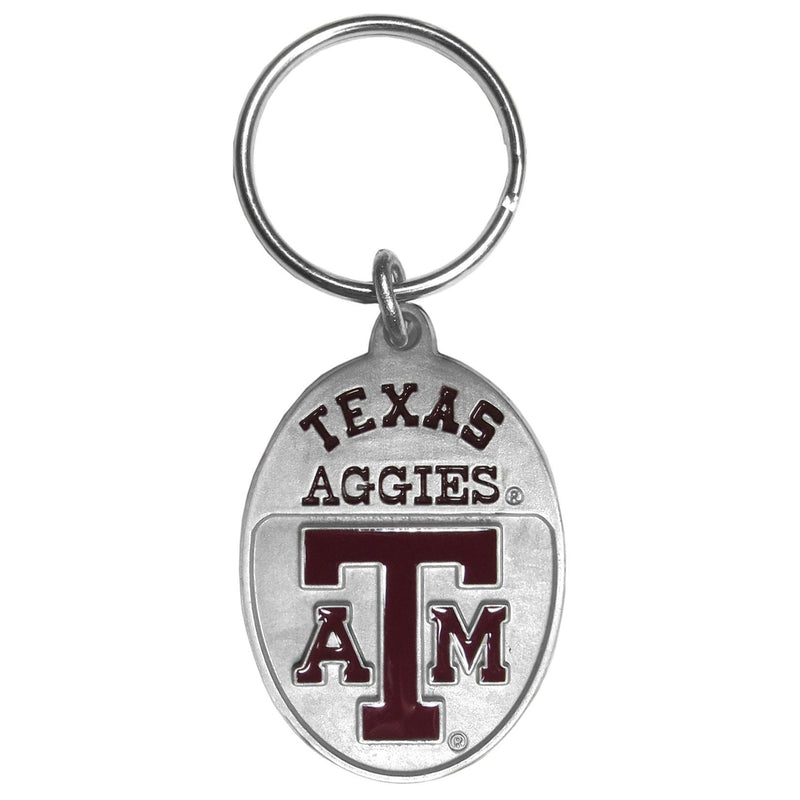 NCAA - Texas A & M Aggies Carved Metal Key Chain-Key Chains,Scultped Metal Key Chains,College Scultped Metal Key Chains-JadeMoghul Inc.