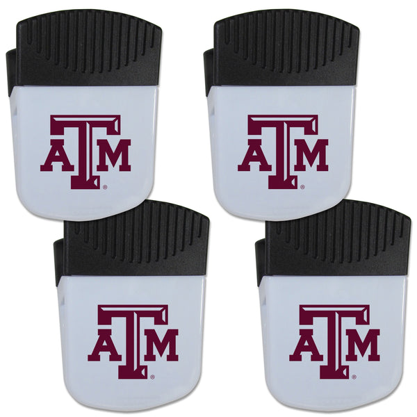 NCAA - Texas A & M Aggies Chip Clip Magnet with Bottle Opener, 4 pack-Other Cool Stuff,College Other Cool Stuff,Texas A & M Aggies Other Cool Stuff-JadeMoghul Inc.